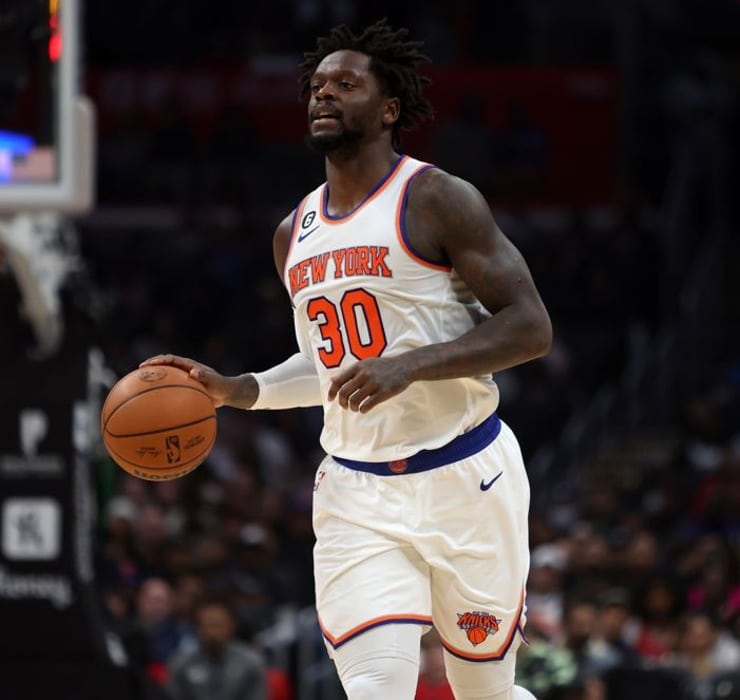 Julius Randle has 16 30-point games away this season, tied for most in Knicks history