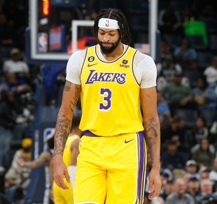 Lakers Anthony Davis (right foot) ruled out against Thunder