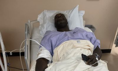 Shaquille O’Neal sparks concern around the league after tweeting a photo of himself in a hospital bed last night