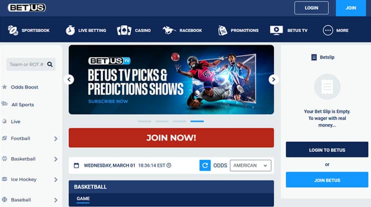 BetUS Sportsbook - March Madness Final Four Betting