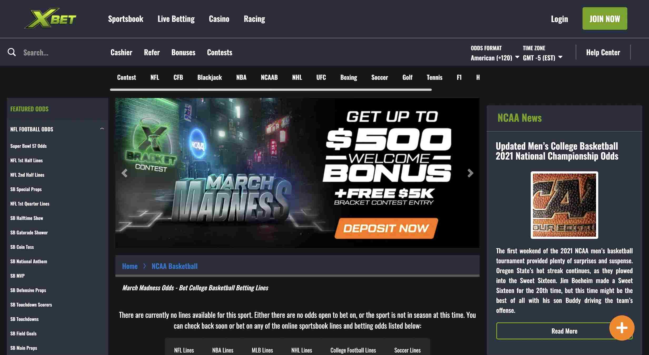 xBet March Madness Sweet 16 Gambling Online
