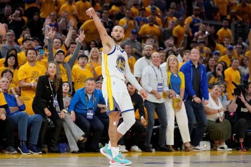 Steph Curry playoffs pic