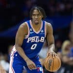 Philadelphia Tyrese Maxey has the most 5+ 3-pointer games in 76ers playoff history Nets