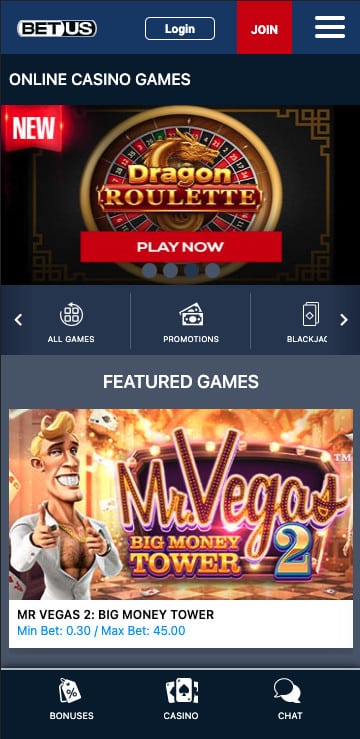 Betus casino app