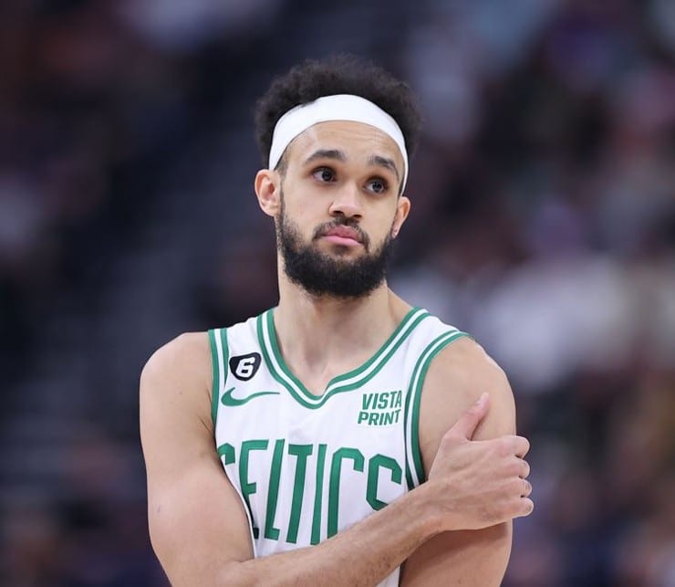 Celtics Derrick White first player in NBA history with 200+ points on 50/45/95% splits in a postseason