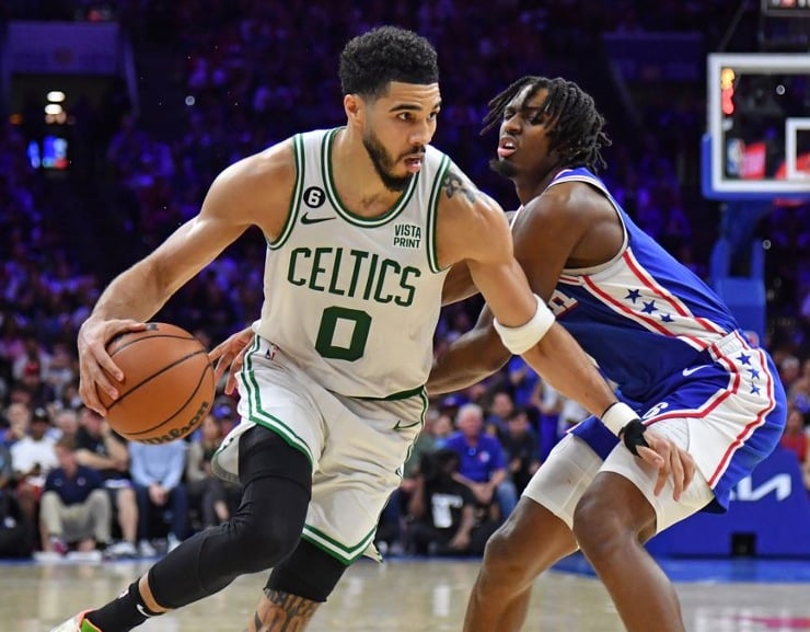 an image from 76ers vs Celtics Game