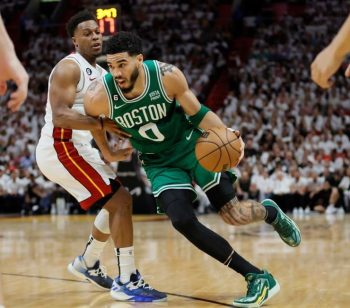 Jayson Tatum is now the Celtics' all-time leader in PPG in the playoffs