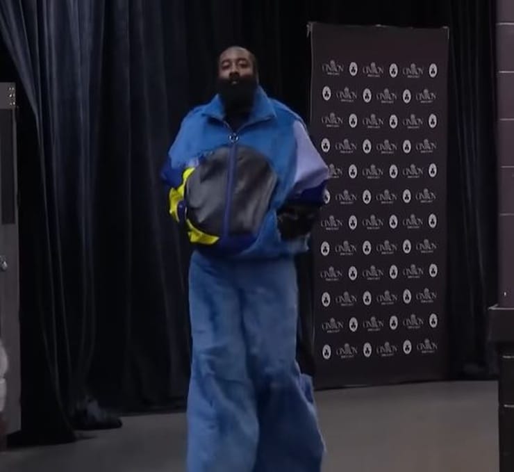 NBA Twitter mocks 76ers James Harden for comical pregame outfit prior to Game 1