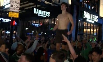 WATCH: Celtics fans celebrate in the streets after buzzer-beater Game 6 win