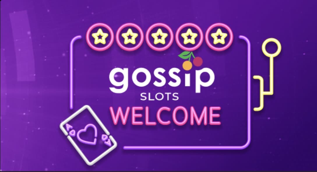 Screenshot of the Gossip Slots welcome bonus on the promotions page of their website.