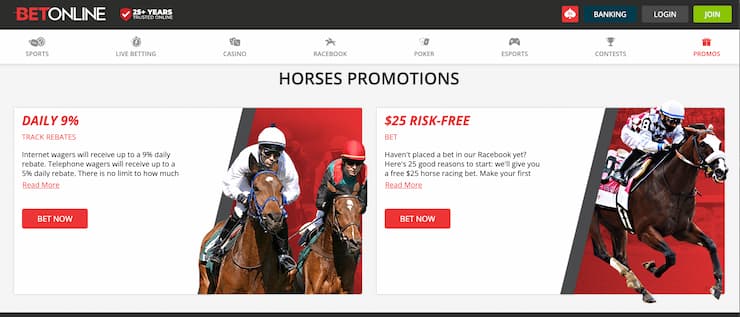 BetOnline homepage - CO horse racing betting platforms