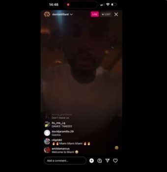 Damian Lillards agent on Miami song during Instagram Live Just a coincidence Portland Trail Blazers Miami Heat