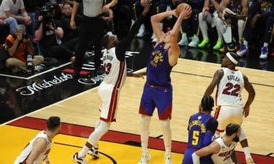 During the first three games of the 2023 NBA Finals, the Nuggets have scored 48 more points in the paint than the Heat