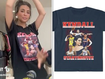 Kim Kardashian Trolls Kendall Jenner With NBA Exes T-Shirt