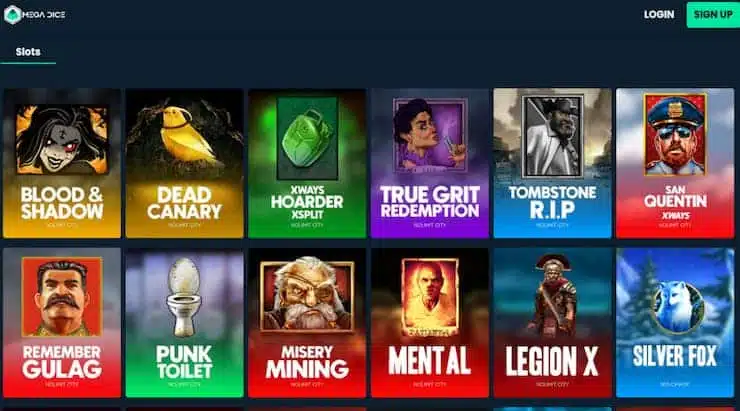 Mega Dice No deposit bonus
