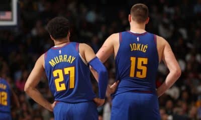 Murray and Jokic Game 3 NBA Finals pic