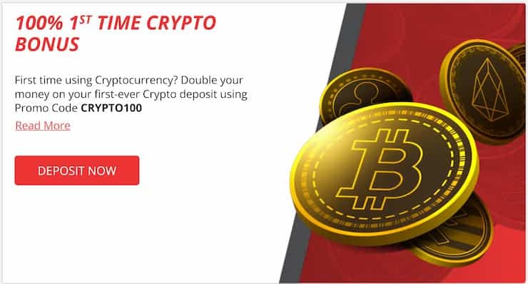 BetOnline crypto deposit bonus