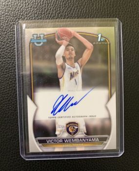 Spurs Victor Wembanyama rookie cards are selling for $200-$2,400 on eBay