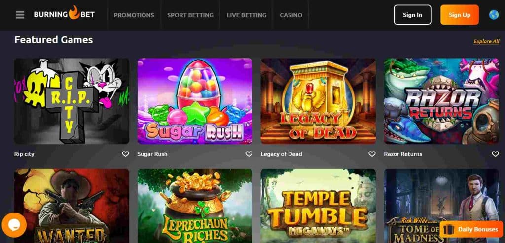 Burningbet non-GamStop online casino