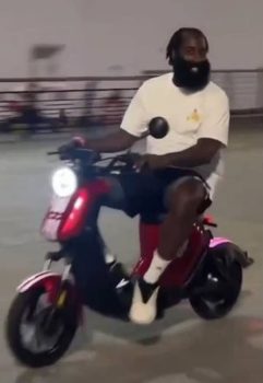 Philadelphia 76ers can suspend James Harden for driving moped in China, per new CBA