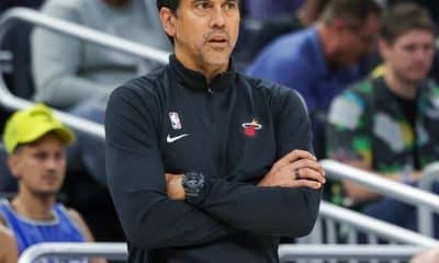 Miami Heat coach Erik Spoelstra Its hard not to look at Minnesota Timberwolves Anthony Edwards and not see Dwyane Wade in him