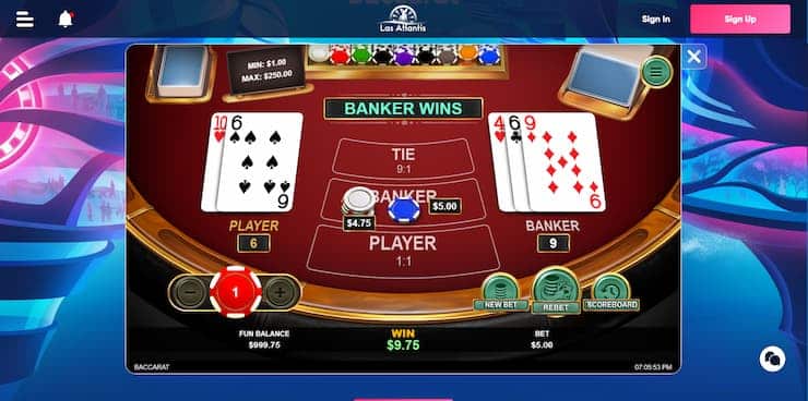 Las Atlantis Baccarat