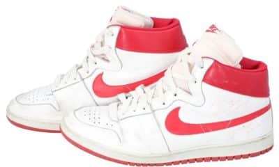 Chicago Bulls Michael Jordans 1984-85 autographed, game-worn Nike Air Ships sneakers return to auction