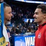 Trae Young and Steph Curry pic