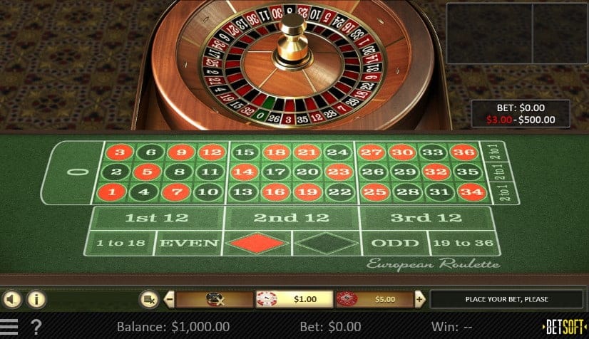 betsoft online roulette table