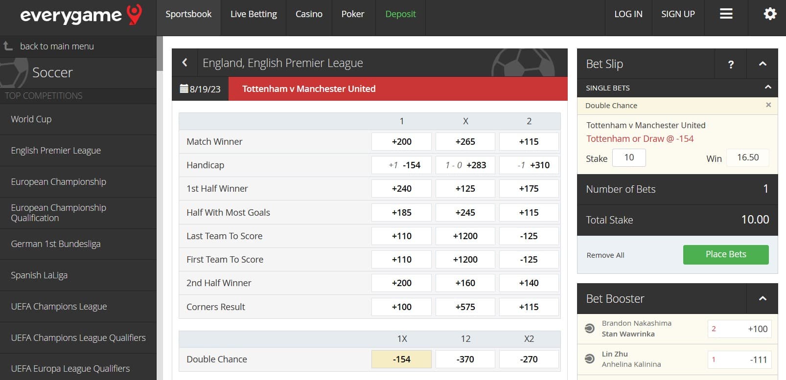 What Is Double Chance In Soccer Betting?