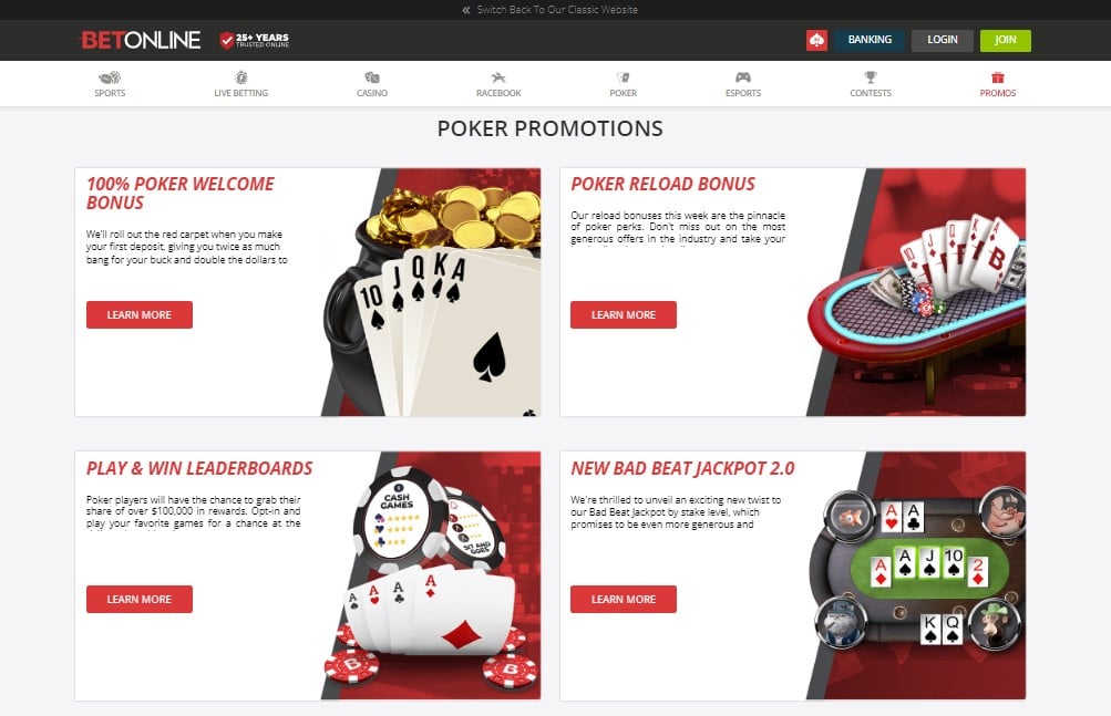 Betonline poker promotions