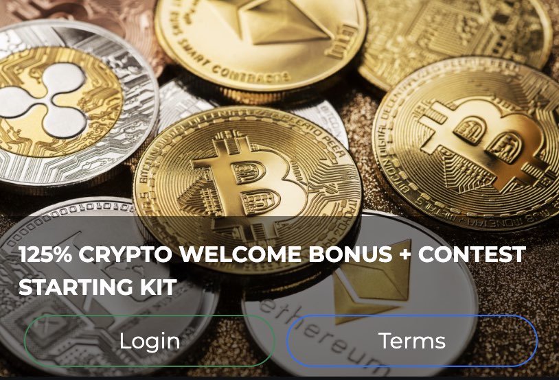 A screenshot of the ad for the crypto welcome bonus at jazzsports