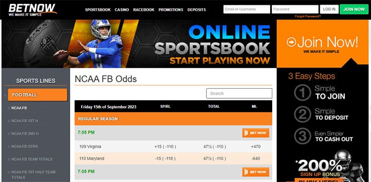 BetNow - one of the best new online sportsbooks