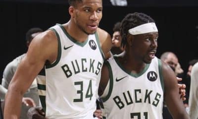 Giannis Antetokounmpo calls Jrue Holiday his ‘brother for life’ after Damian Lillard trade