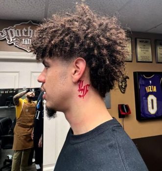 Charlotte Hornets LaMelo Ball Gets Neck Tattoo of LaFrancé Clothing Line Logo