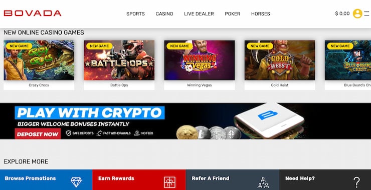 New Online Casino Games at Bovada