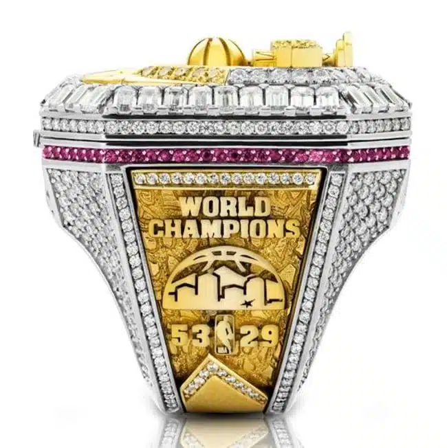 Nuggets Unveil 2023 NBA Championship Rings With Retractable Banner