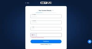 BetUS step 2