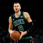 Boston Celtics center Kristaps Porzingis is averaging a career-best 70.5% true shooting
