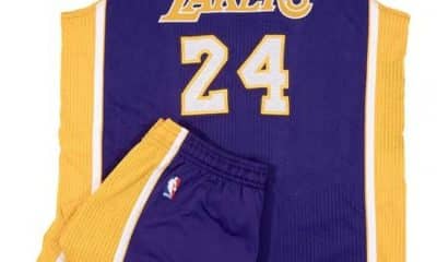 Kobe Bryant’s last road game uniform sells for $485,197 at SCP Auctions