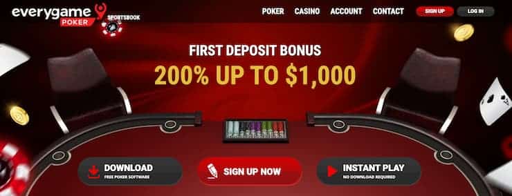 Everygame homepage - the best FL online poker sites