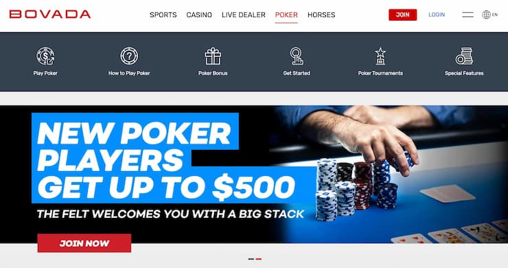 Bovada homepage - The best FL poker online sites