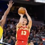 Atlanta Hawks Bogdan Bogdanovic has made 100 3-pointers off the bench this season, the most by any reserve