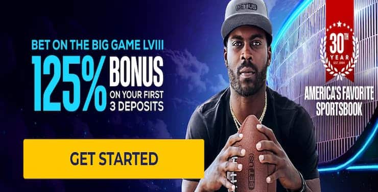 best superbowl betting sites in US - BetUS Super Bowl LVIII bonus offer