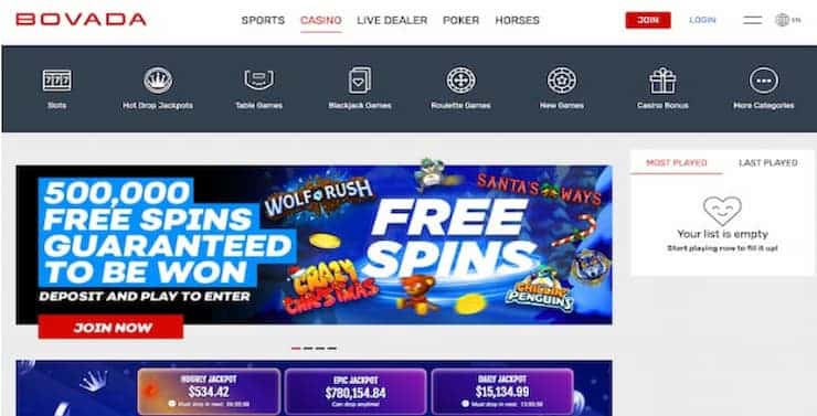 Bovada Casino - top online craps offers and games