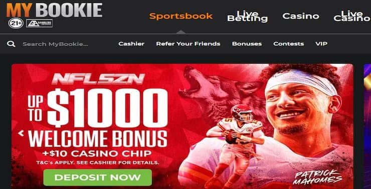 best superbowl sportsbboks in US - MyBookie NFL bonus offer