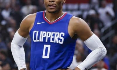 Los Angeles Clippers Russell Westbrook has the most offensive rebounds by a point guard in NBA history