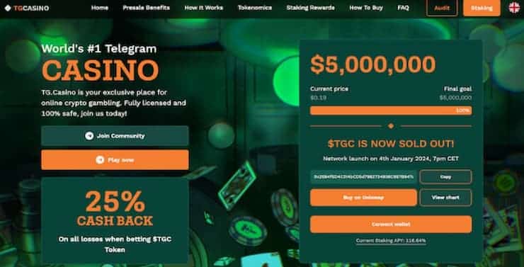 top casinos for online fish games gambling - TG Casino homepage