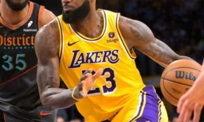 Lakers LeBron James is 9 points shy of reaching 40,000 career points
