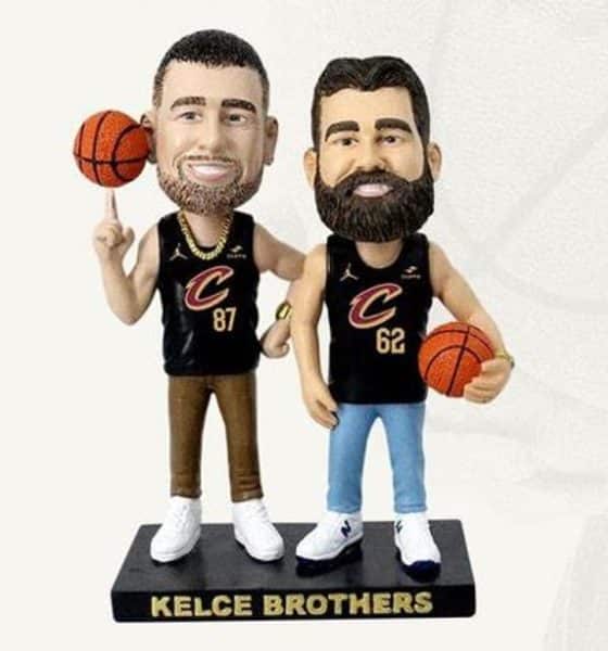 Travis Kelce Jason Kelce to be honored with bobblehead giveaway at Cavaliers-Celtics game
